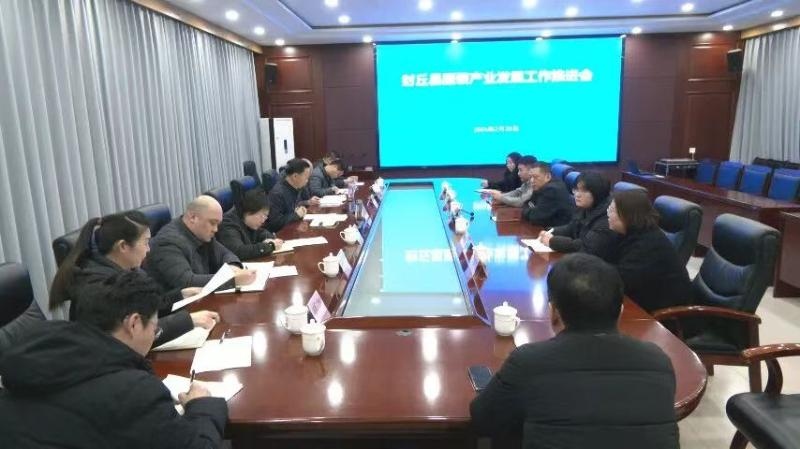 王振海主持召开全县服装产业发展工作推进会